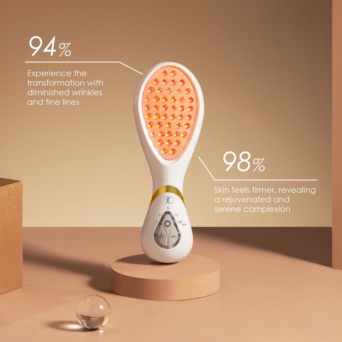 LumaGlow Red | Anti-Aging LED Light Therapy Wand