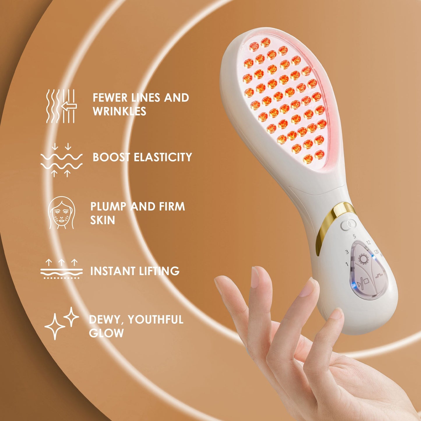 LumaGlow Red | Anti-Aging LED Light Therapy Wand