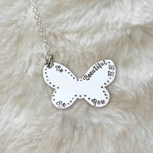 Be Beautiful Be You Butterfly Necklace