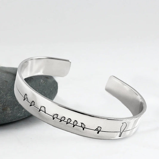 Birds On A Wire Cuff Bracelet