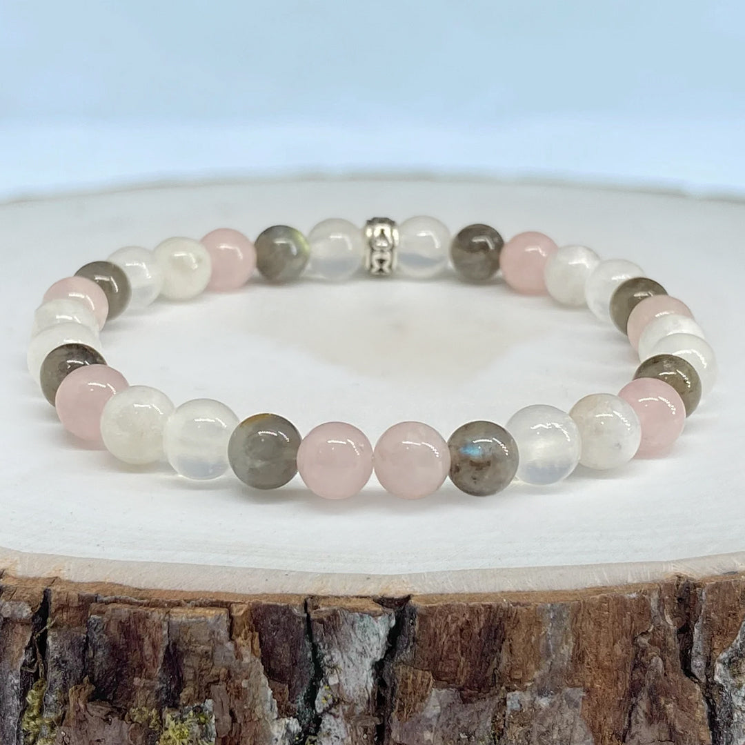 Love Peace and Spirituality Stone Bracelet