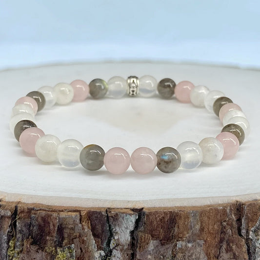 Love Peace and Spirituality Stone Bracelet